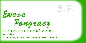 emese pongracz business card